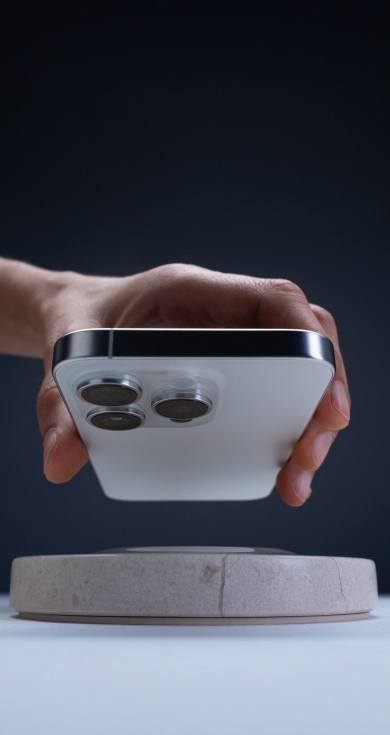 iPhone 16 on Classic Stone